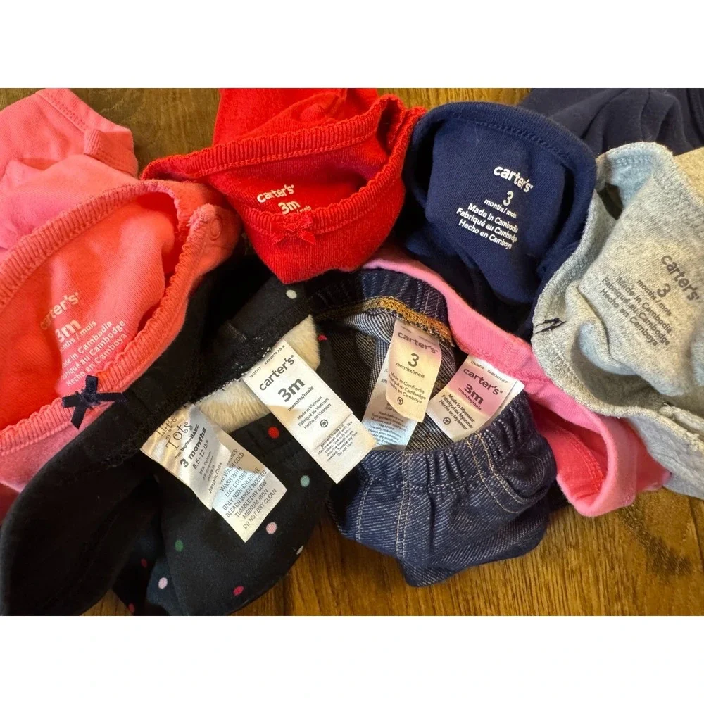 Baby Girl 3 Months Outfits Pants Shirts Bodysuits Long Sleeve Clothes Lot Bestie - Picture 14 of 15